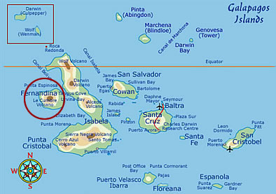 Fernandina Island Galapagos - Facts, Maps & Information